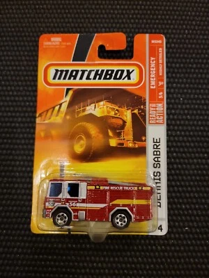 Matchbox Emergency DENNIS SABRE FIRE RESCUE TRUCK, #74 New 2007 Series  - Image 1 of 2