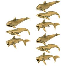  9 Pcs Office Whale Ornament Dolphin Jewelry Brass Shark Decorations