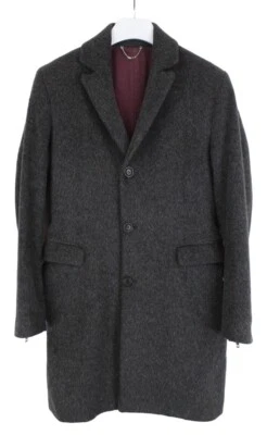 DIESEL Coat Men's LARGE Wool Mohair Blend Notch Lapel Lined Button - Image 1 of 4