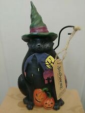 Jim Shore Halloween Black Cat Witch Hat Pint Sized New 2020 6006697