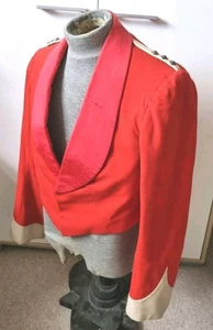 Original Victorian Durham Light Infantry Captain's Scarlet Mess Jacket - Picture 1 of 22