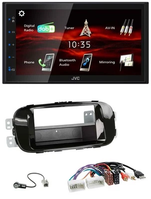 JVC USB Bluetooth MP3 DAB 2DIN Autoradio für Kia Soul PS 14-19 AUX piano - Bild 1 von 4
