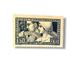 1928 Frankreich SC B27 Yvert 252 Industrie Landwirtschaft Lochmarke NH 150 Fr - Bild 1 von 1