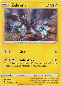 Holograma Zekrom raro SWSH04: voltaje vívido 060/185 casi nuevo - Imagen 1 de 2