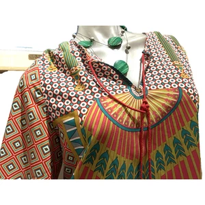Top contadino boho donna nuovo con etichette arancione e verde acqua made in Turkey taglia large 12 - Foto 1 di 10