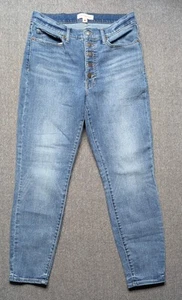 Lucky Brand High Rise Crop Bridgette Stretch Skinny Button-Fly Jeans Size 10/30 - Picture 1 of 9