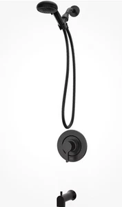 Grifo para bañera y ducha Moen Brecklyn Posi-Temp - negro mate (82611BL) - Imagen 1 de 2
