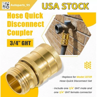 22729 para acoplador de boquilla de manguera de latón Dramm conexión rápida profesional Foto 1 de 4