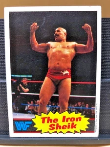1985 Topps Titan Sports WWF Wrestling The Iron Sheik Card #2 EX-Plus - Picture 1 of 10