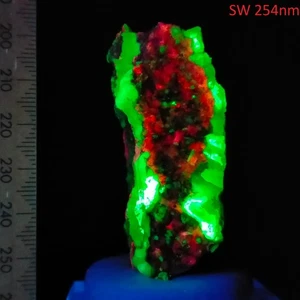 Watermelon Chalcedony Calcite SW fluorescent mineral specimen Nebraska US 423ct - Picture 1 of 10