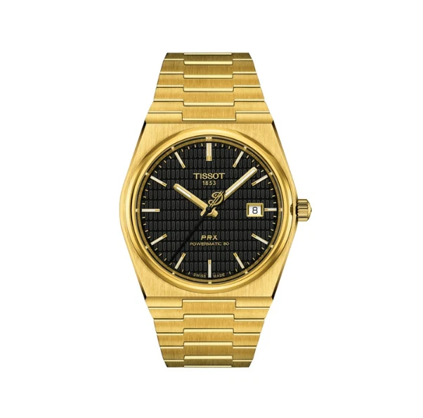 TISSOT PRX Powermatic T137.407.33.051.00 Black PVD Men's Watch New in Box - image 1 of 1