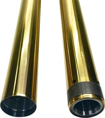 Pro-One Performance Fork Tube - Gold - 49mm - 22.875in. Motorcycle Street Bike - Image 1 of 4