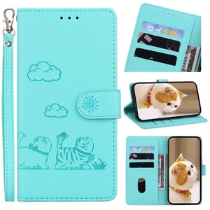 Magnetic Flip Leather Card Slot Anti Theft Brush Phone Case For Various Covers - Picture 1 of 28