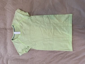 Ivivva by Lululemon Short Sleeve Tee T-Shirt Girls Size 8 Fly Tech Mint Green - Picture 1 of 6