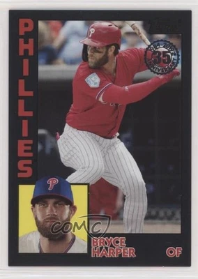 2019 Topps Update 1984 Topps Baseball Black /299 Bryce Harper #84-38 - Image 1 of 2