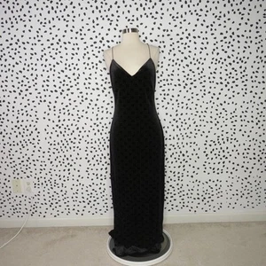 House of Harlow 1960 x Revolve Black Velvet Rae Slip Dress Women's Size Medium - Bild 1 von 11