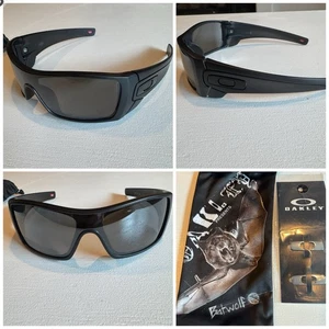 Gafas de sol polarizadas Oakley Batwolf negro mate tinta/negro iridio $240 NUEVAS - Imagen 1 de 10