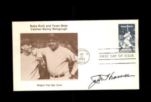 Jack Kramer Signed 1983 FDC Babe Ruth Cache New York Yankees Autograph - Picture 1 of 2