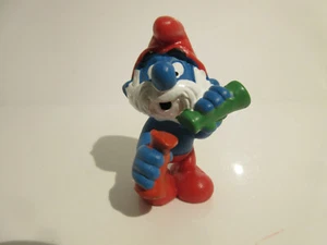 20164 Schleich Smurfs: Papa Smurf With Labglasses (Orange-Green) Ref:1E208 - Picture 1 of 8