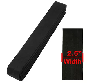 Master Black Belt 2.5" width Double Wrap Extra Wide Belt Karate Taekwondo Judo - Picture 1 of 3