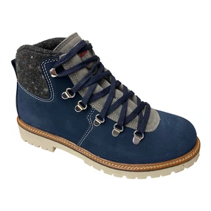 SCARPE SCARPONI TREKKING DONNA OLANG MERANO WINTHERM BTX PELLE BLU ORIGINALE AI - Picture 1 of 6