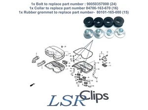 1x CBR900RR 1992-1999 AIR FILTER rubber grommets, spacer collar 80101-165-000 - Picture 1 of 4
