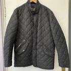 Men's Black Barbour Zipped Quilted Jacket Size Medium. Good Condition.