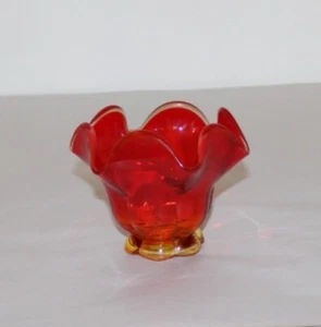 Soporte Votivo L. E. Smith Amberina 5-1/2" Ancho X 4" Alto - Imagen 1 de 10