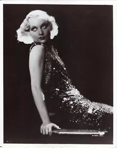 Foto brillante en blanco y negro de Carole Lombard 8x10 - Imagen 1 de 1