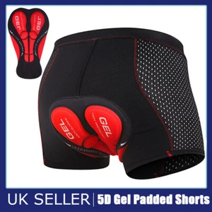 Men Cycling Shorts 5D Gel Padded Underwear MTB Mountain Bike Bicycle Short Pants - Picture 1 of 21