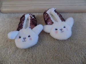 FUZZY SLIPPER TODDLER GIRLS 11-12   NEW - Picture 1 of 2