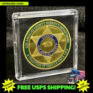 LOS ANGELES COUNTY SCERIFF'S DEPARTMENT Moneta SFIDA CON CUSTODIA 2X2 ST! - Foto 1 di 4