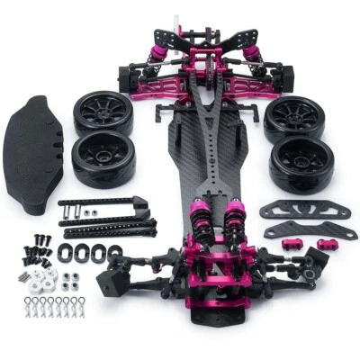 1/10 Alloy & CF Chassis Sakura D5S Frame Kit Remodel Belt Drive RWD Drift Car - Image 1 of 4
