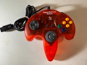 Tomee N64 Controller CLEAR ORANGE Control Pad for N64 - TESTED - Picture 1 of 4