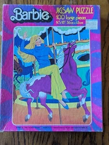 Vintage Whitman 1980 #4678 Barbie On Carousel 100 Piece Puzzle, 14"X18" - Picture 1 of 6
