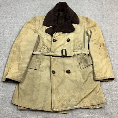 Vintage 50s Field & Stream Canvas Barnstormer Jacket Coat Alpaca Lined Size 42 - Image 1 of 4