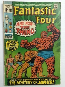 FANTASTIC FOUR #107: E ora - La cosa! APPARIZIONE NEGA-MAN 1971 Marvel Comics - Foto 1 di 10