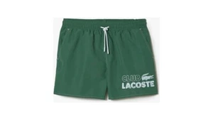 Lacoste Herren Bade Shorts Bermudas Badehose Krokodil Ash Tree Grün - Picture 1 of 1