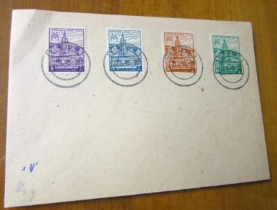EBS Germany 1946 - SBZ - West Saxony - Leipzig Fair - Mi. 162-165 AY - Cover $80 - Image 1 of 2