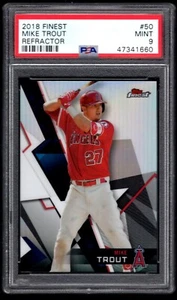 2018 Topps Finest Refractor #50 Mike Trout PSA 9 - Bild 1 von 1