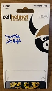 2 Brand New Cellhelmet Screen Protectors For iPhone 6+, 7+ Or 8+ (2 Out Of 3-pk) - Picture 1 of 3