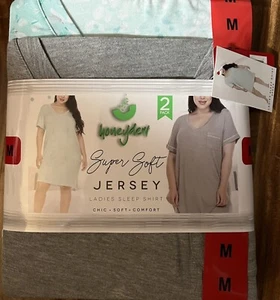 Honigtau Damen superweiche Rayonmischung Jersey 2er-Pack Schlafshirts Gr. M (8-10) Neu - Bild 1 von 2
