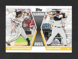2011 Topps Series 2 ANDREW McCUTCHEN & PEDRO ALVAREZ Diamond Duos -PIRATES-