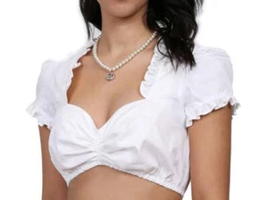 Krüger Damen Dirndlbluse Sober Trachtenbluse Bluse Damenbluse Volksfest Bayern - Bild 1 von 6