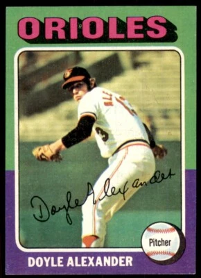 1975 Topps  Baseball Card Doyle Alexander A Baltimore Orioles #491 - Image 1 of 2