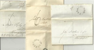 1831/4 3 x UDC FARRINGDON PMK BRIEFE AN HUNGERFORD REESTATE HAINES CROWDY WARD - Bild 1 von 4