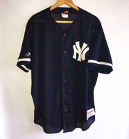 EXTRA RARE VINTAGE NEW YORK YANKEES USA MLB ORIGINAL JERSEY MAJESTIC / SIZE 2XL