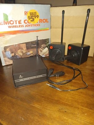 Atari 2600 Remote Control Wireless Joysticks WITH BOX TESTED GREAT CONDITION - Image 1 of 4