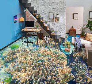 3D Lake Fish G3634 Floor WallPaper Murals Wall Print Decal AJ Coco 2024 - Picture 1 of 5
