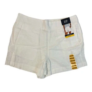 Gap Short Ladies Bright White Size XXL Blended Linen Pull On Elastic Waistband - Picture 1 of 2